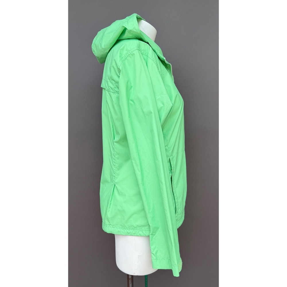 Columbia Switchback III Rain Jacket Women Large Green Hooded Windbreaker Outdoor - Picture 4 of 16